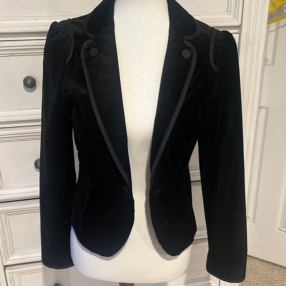 WHBM Velvet Jacket
